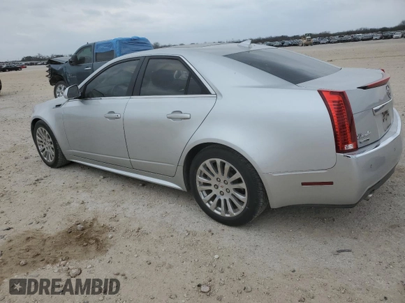 2012 Cadillac CTS Premium with VIN 1G6DP5E31C0120507, listed as a Copart auction lot 47694635 with 104,422 mi miles and Salvage title. Bid and sale history available at DreamBid. Image 2.