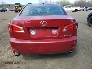 2012 Lexus IS 250 with VIN JTHCF5C26C5058528, listed as a Copart auction lot 54547455 with 166,338 mi miles and Clean Title. Bid and sale history available at DreamBid. Image 6.