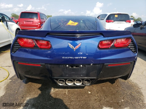 2017 Chevrolet Corvette Z51 2LT with VIN 1G1YK2D79H5102761, listed as a Copart auction lot 64095854 with 0 mi miles and Salvage Title. Bid and sale history available at carsss.com. Image 6.