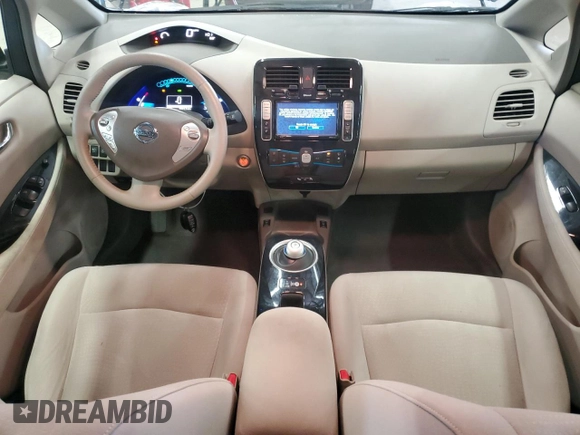 2012 Nissan LEAF SL with VIN JN1AZ0CP5CT017515, listed as a Copart auction lot 56377265 with 60,217 mi miles and Clean Title. Bid and sale history available at DreamBid. Image 8.