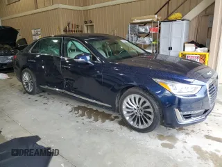 2018 Genesis G90 3.3T Premium with VIN KMHG34JA8JU042118, listed as a Copart auction lot 81229004 with 47,887 mi miles and Salvage Title. Bid and sale history available at carsss.com. Image 4.
