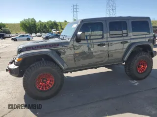 2020 Jeep Wrangler Unlimited Rubicon z VIN 1C4HJXFN1LW197533, wystawiony jako Copart lot #61822345 z przebiegiem 42 522 mil mil oraz Szkoda całkowita • Salvage title. Historia ofert i sprzedaży dostępna na DreamBid. Obrazek 1.