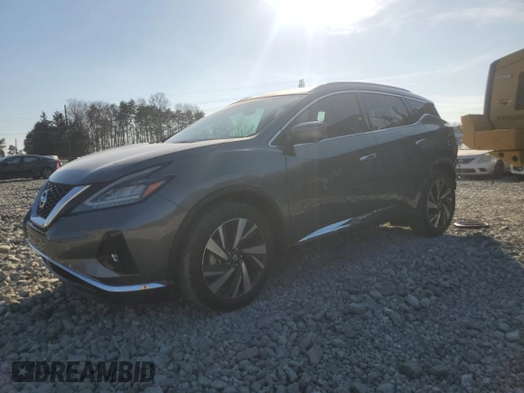 2022 Nissan Murano SL with VIN 5N1AZ2CJ4NC106821, listed as a Copart auction lot 43926105 with 17,144 mi miles and Salvage Title. Bid and sale history available at carsss.com. Image 1.