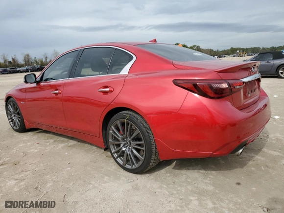 2020 Infiniti Q50 RED SPORT 400 with VIN JN1FV7AP4LM630619, listed as a Copart auction lot 89322685 with NaN miles and Salvage Title. Bid and sale history available at carsss.com. Image 2.