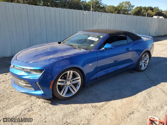 2018 Chevrolet Camaro 1LT with VIN 1G1FB3DS6J0157382, listed as a Copart auction lot 72649734 with 55,797 mi miles and Salvage Title. Bid and sale history available at carsss.com. Image 1.