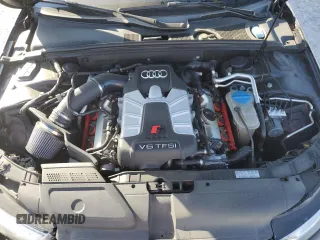 2014 Audi S4 Premium Plus with VIN WAUBGAFL2EA018817, listed as a Copart auction lot 53327765 with 66,619 mi miles and Salvage Title. Bid and sale history available at carsss.com. Image 12.