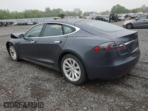 2017 Tesla Model S 100D with VIN 5YJSA1E25HF192230, listed as a Copart auction lot 55298065 with 64,536 mi miles and Salvage Title. Bid and sale history available at DreamBid. Image 2.