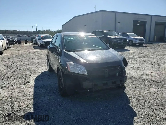 2015 Chevrolet Trax LS with VIN KL7CJKSB9FB092773, listed as a Copart auction lot 45453695 with 166,205 mi miles and Salvage Title. Bid and sale history available at carsss.com. Image 15.