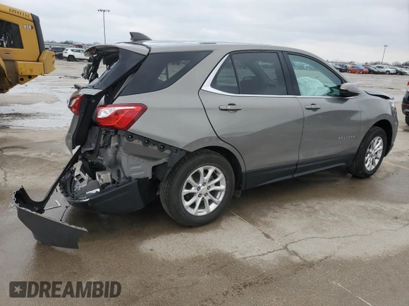 2018 Chevrolet Equinox LT z VIN 3GNAXJEV6JS504130, wystawiony jako Copart lot #87847015 z przebiegiem Nie podano mil oraz Szkoda całkowita • Salvage title. Historia ofert i sprzedaży dostępna na DreamBid. Obrazek 3.