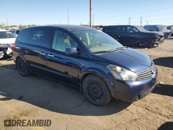 2008 Nissan Quest with VIN 5N1BV28U68N110235, listed as a Copart auction lot 76333434 with 162,674 mi miles and Clean Title. Bid and sale history available at carsss.com. Image 4.