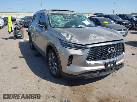 2024 Infiniti QX60 Luxe с VIN 5N1DL1FR6RC344203, выставлен на аукционе IAAI как лот 41843681 с пробегом 10 358 миль миль и . История ставок и продаж доступна на DreamBid. Изображение 1.