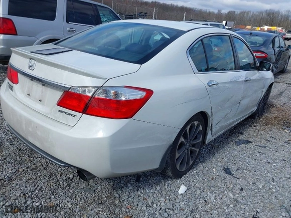 2014 Honda Accord Sedan Sport with VIN 1HGCR2F55EA245137, listed as a IAAI auction lot 41555188 with 150,589 mi miles. Bid and sale history available at carsss.com. Image 4.