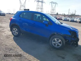 2016 Chevrolet Trax LS with VIN KL7CJNSB3GB757122, listed as a IAAI auction lot 41785634 with 74,143 mi miles. Bid and sale history available at carsss.com. Image 1.