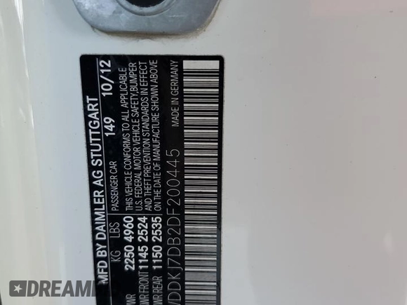 2013 Mercedes-Benz E 550 с VIN WDDKJ7DB2DF200445, выставлен на аукционе Copart как лот 77354114 с пробегом 108 992 миль миль и Списание • Salvage title. История ставок и продаж доступна на DreamBid. Изображение 12.