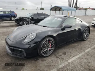 2021 Porsche 911 Carrera S with VIN WP0AB2A95MS222728, listed as a Copart auction lot 52555324 with 14,419 mi miles. Bid and sale history available at carsss.com. Image 1.