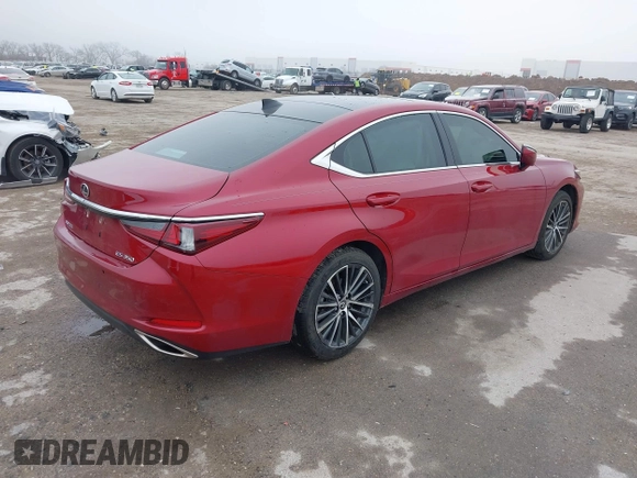2024 Lexus ES with VIN 58ADZ1B12RU163133, listed as a IAAI auction lot 41501504 with 11,080 mi miles. Bid and sale history available at carsss.com. Image 4.