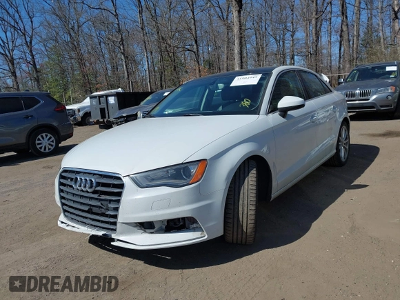 2015 Audi A3 1.8T Premium with VIN WAUACGFF9F1029982, listed as a IAAI auction lot 41904945 with 118,961 mi miles. Bid and sale history available at carsss.com. Image 2.