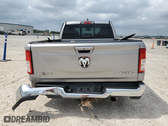 2022 Ram 1500 Big Horn with VIN 1C6SRFBT6NN135557, listed as a Copart auction lot 55143785 with 64,930 mi miles and Salvage title. Bid and sale history available at DreamBid. Image 6.