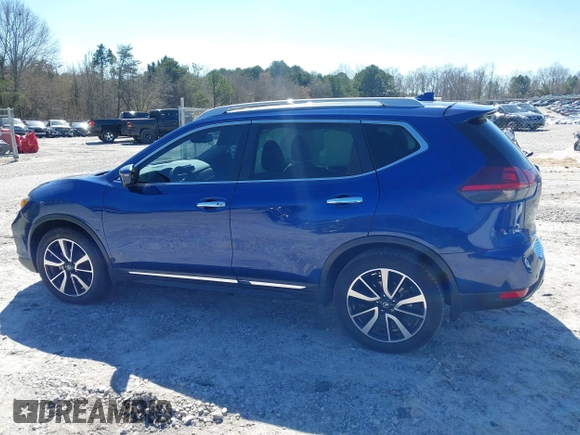 2019 Nissan Rogue SV with VIN 5N1AT2MT0KC783927, listed as a IAAI auction lot 41729241 with 77,890 mi miles and . Bid and sale history available at DreamBid. Image 14.