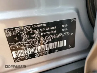 2023 Toyota RAV4 Hybrid XLE Premium with VIN JTMB6RFV6PD103909, listed as a Copart auction lot 46702505 with 8,237 mi miles and Salvage Title. Bid and sale history available at carsss.com. Image 13.