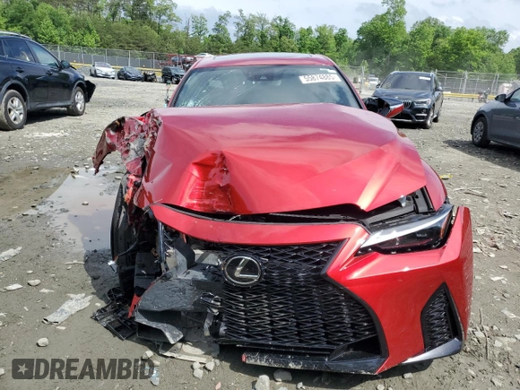 2022 Lexus IS 350 F Sport with VIN JTHGZ1E26N5026437, listed as a Copart auction lot 55874885 with Not provided miles and Salvage title. Bid and sale history available at DreamBid. Image 5.