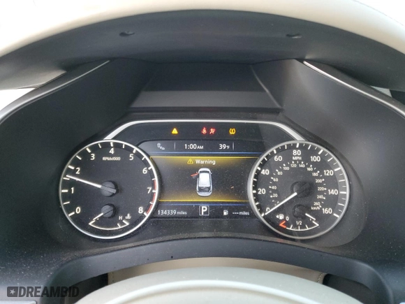 2016 Nissan Murano SL with VIN 5N1AZ2MG9GN151053, listed as a Copart auction lot 83738844 with 134,339 mi miles and Salvage Title. Bid and sale history available at carsss.com. Image 9.