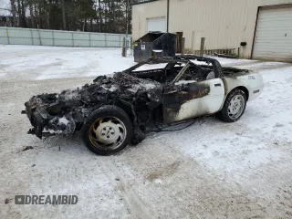 1992 Chevrolet Corvette with VIN 1G1YY23P0N5105883, listed as a Copart auction lot 87879695 with 0 mi miles and Salvage Title. Bid and sale history available at carsss.com. Image 1.
