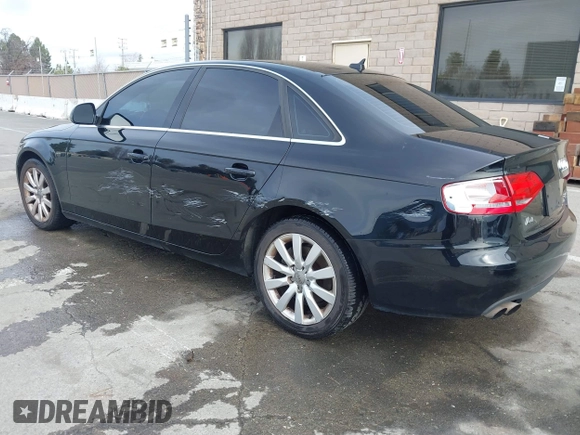 2009 Audi A4 2.0T Prem Plus with VIN WAUSF78K09N054854, listed as a IAAI auction lot 41594015 with 127,884 mi miles. Bid and sale history available at carsss.com. Image 3.