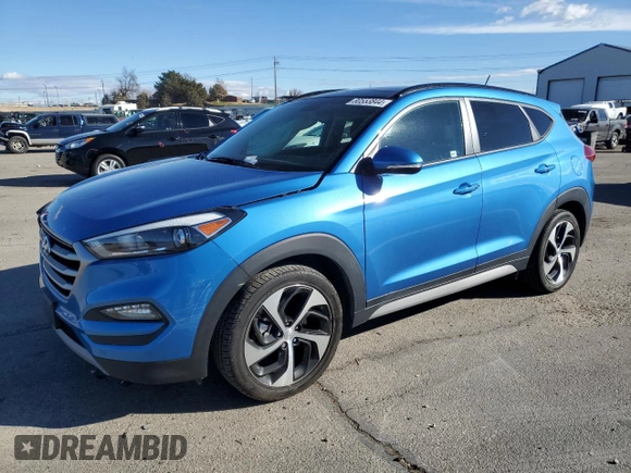2017 Hyundai Tucson Value with VIN KM8J3CA23HU551942, listed as a Copart auction lot 80553844 with 15,106 mi miles and Salvage Title. Bid and sale history available at carsss.com. Image 1.