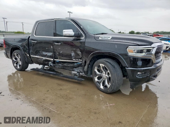 2022 Ram 1500 Limited with VIN 1C6SRFHTXNN400438, listed as a Copart auction lot 58592635 with 17,390 mi miles and Salvage title. Bid and sale history available at DreamBid. Image 4.