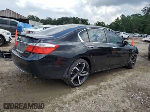 2013 Honda Accord Sport with VIN 1HGCR2F53DA184868, listed as a Copart auction lot 54410545 with Not Provided miles and Salvage Title. Bid and sale history available at DreamBid. Image 3.