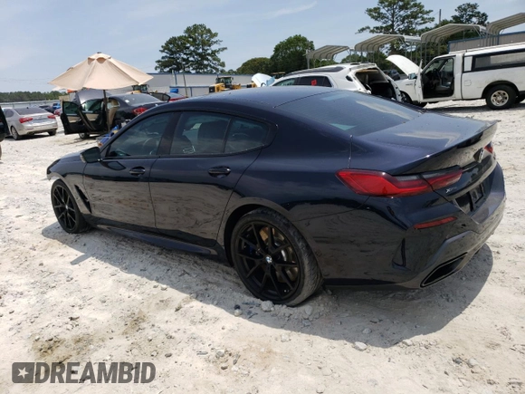 2022 BMW 8 Series M850i with VIN WBAGV8C07NCJ85581, listed as a Copart auction lot 60323343 with 11,169 mi miles. Bid and sale history available at carsss.com. Image 2.