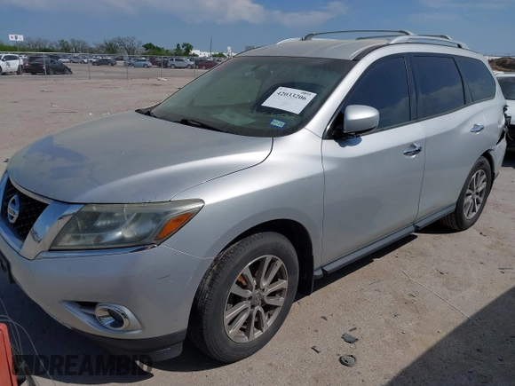 2015 Nissan Pathfinder S with VIN 5N1AR2MNXFC624659, listed as a IAAI auction lot 42033206 with 170,773 mi miles and . Bid and sale history available at DreamBid. Image 17.