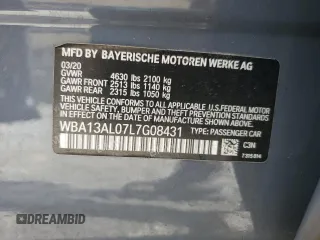 2020 BMW 2 Series M235i xDrive с VIN WBA13AL07L7G08431, выставлен на аукционе Copart как лот 58969745 с пробегом 66 155 миль миль и На запчасти • Non repairable. История ставок и продаж доступна на DreamBid. Изображение 12.