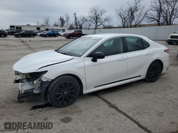 2020 Toyota Camry LE with VIN 4T1C11AK7LU343929, listed as a Copart auction lot 44159335 with 145,167 mi miles and Salvage Title. Bid and sale history available at carsss.com. Image 1.