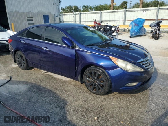 2011 Hyundai Sonata Limited with VIN 5NPEC4ACXBH117278, listed as a Copart auction lot 44442365 with 276,835 mi miles and Salvage Title. Bid and sale history available at DreamBid. Image 4.