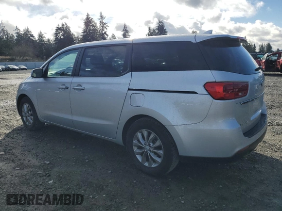 2021 Kia Sedona LX with VIN KNDMB5C14M6671364, listed as a Copart auction lot 48707495 with 58,661 mi miles and Salvage Title. Bid and sale history available at carsss.com. Image 2.