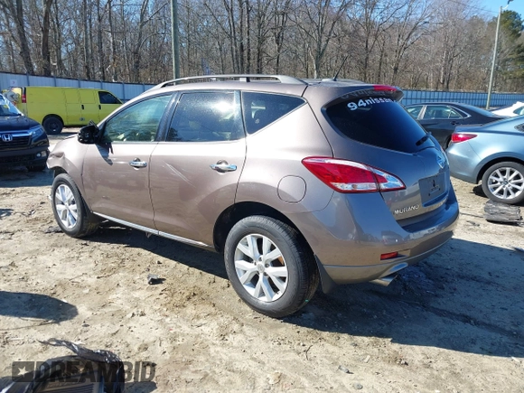 2012 Nissan Murano SL z VIN JN8AZ1MW5CW234106, wystawiony jako IAAI lot #41370913 z przebiegiem 98 860 mil mil oraz . Historia ofert i sprzedaży dostępna na DreamBid. Obrazek 3.