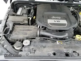 2018 Jeep Wrangler Sahara with VIN 1C4AJWBG0JL806032, listed as a Copart auction lot 88333345 with 103,922 mi miles and Salvage title. Bid and sale history available at DreamBid. Image 14.