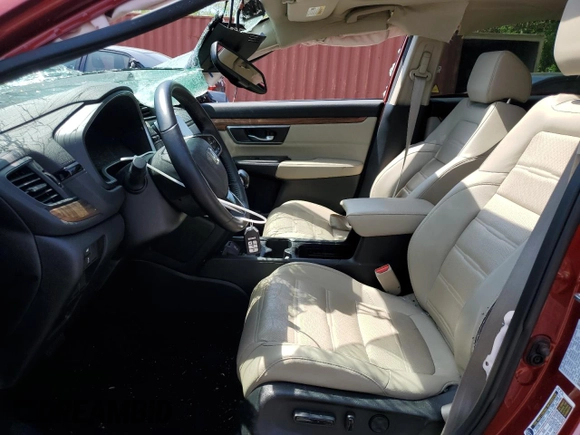 2018 Honda CR-V Touring with VIN 2HKRW2H97JH624757, listed as a Copart auction lot 54991355 with 24,278 mi miles and Salvage title. Bid and sale history available at DreamBid. Image 7.