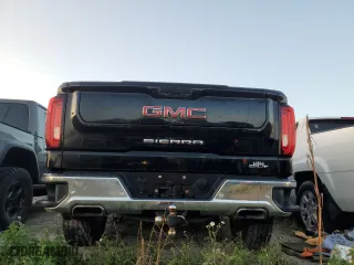 2019 GMC Sierra 1500 SLT with VIN 1GTU9DEL0KZ112829, listed as a Copart auction lot 76674524 with 91,747 mi miles and Salvage Title. Bid and sale history available at carsss.com. Image 6.