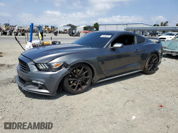 2016 Ford Mustang GT with VIN 1FA6P8CF5G5206504, listed as a Copart auction lot 55448035 with 76,856 mi miles and Salvage title. Bid and sale history available at DreamBid. Image 1.
