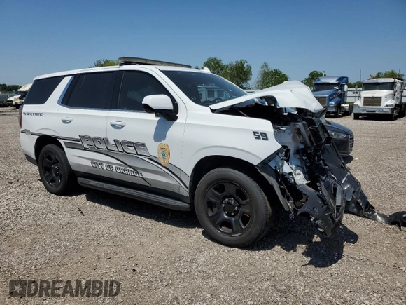 2022 Chevrolet Tahoe Commercial z VIN 1GNSCLEDXNR221838, wystawiony jako Copart lot #52628815 z przebiegiem Nie podano mil oraz Szkoda całkowita • Salvage title. Historia ofert i sprzedaży dostępna na DreamBid. Obrazek 4.