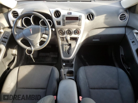 2009 Pontiac Vibe with VIN 5Y2SM67049Z452998, listed as a Copart auction lot 78538494 with 184,596 mi miles and Salvage Title. Bid and sale history available at carsss.com. Image 8.