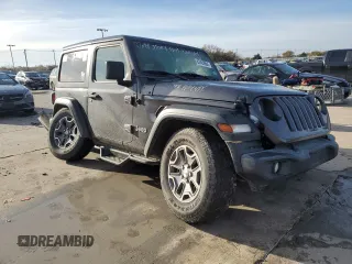 2021 Jeep Wrangler Sport with VIN 1C4GJXAN9MW520764, listed as a Copart auction lot 82429884 with Not Provided miles and Salvage Title. Bid and sale history available at DreamBid. Image 4.