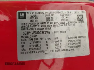 2013 GMC Sierra 1500 SLE z VIN 3GTP1VE08DG282469, wystawiony jako IAAI lot #42015632 z przebiegiem 194 087 mil mil oraz . Historia ofert i sprzedaży dostępna na DreamBid. Obrazek 9.