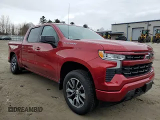 2023 Chevrolet Silverado 1500 RST with VIN 1GCUDEED0PZ333366, listed as a Copart auction lot 43222455 with 21,732 mi miles and Salvage Title. Bid and sale history available at DreamBid. Image 4.