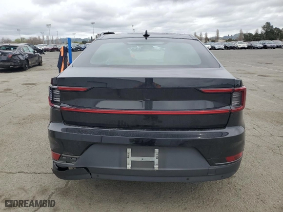 2022 Polestar 2 with VIN LPSED3KA5NL058556, listed as a Copart auction lot 47818745 with 24,529 mi miles and Salvage Title. Bid and sale history available at carsss.com. Image 6.