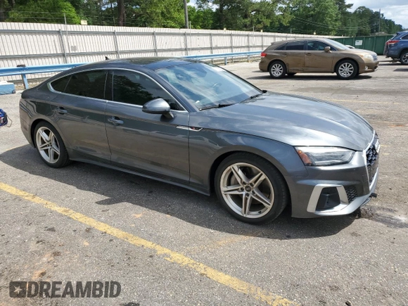 2022 Audi A5 Sportback S line Premium with VIN WAUDACF57NA029920, listed as a Copart auction lot 50598924 with 30,345 mi miles and Salvage Title. Bid and sale history available at carsss.com. Image 4.