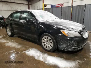 2013 Chrysler 200 LX with VIN 1C3CCBAGXDN737179, listed as a Copart auction lot 42098455 with 219,485 mi miles and Salvage Title. Bid and sale history available at carsss.com. Image 4.